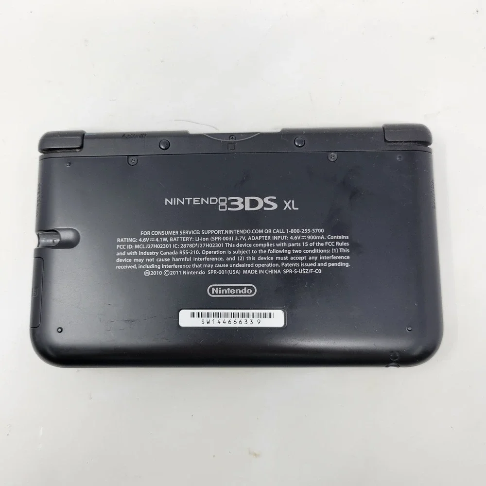 Nintendo 3DS XL Black Handheld Console SPR-001 For Parts Repair Only